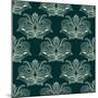 Damask Seamless Floral Pattern-seamartini-Mounted Art Print