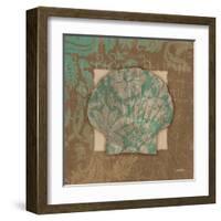 Damask Shell 1-Diane Stimson-Framed Art Print