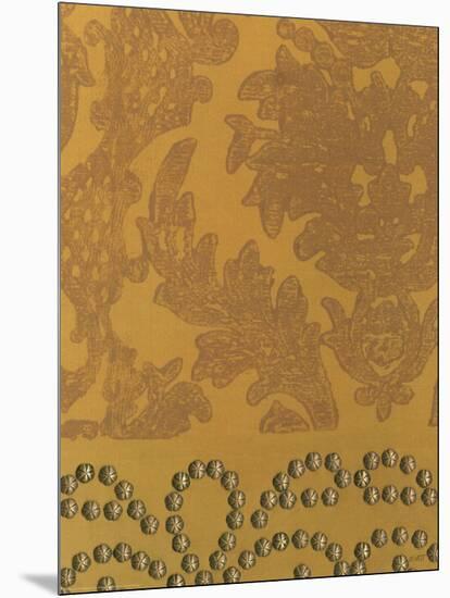 Damask with Nail Heads II-Norman Wyatt Jr.-Mounted Art Print