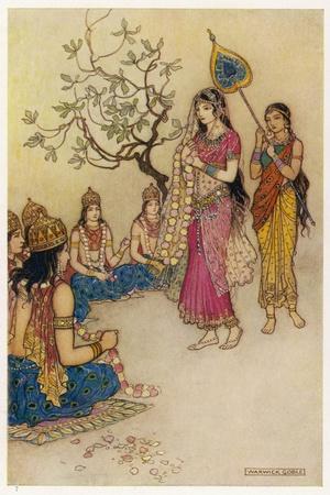 https://imgc.allpostersimages.com/img/posters/damayanti-daughter-of-bhima-king-of-vidarbha-chooses-prince-nala-as-her-husband_u-L-Q1KN03E0.jpg?artPerspective=n