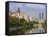 Dambovita River, Bucharest, Romania, Europe-Marco Cristofori-Framed Stretched Canvas