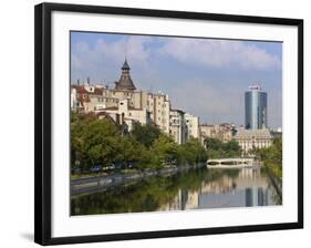 Dambovita River, Bucharest, Romania, Europe-Marco Cristofori-Framed Photographic Print