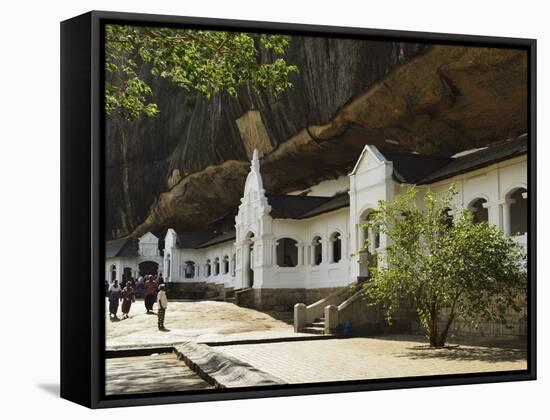 Dambulla Cave Temple, UNESCO World Heritage Site, Dambulla, Sri Lanka, Asia-Jochen Schlenker-Framed Stretched Canvas