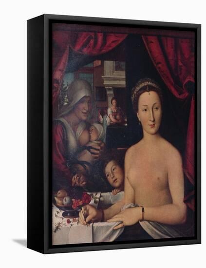 'Dame Au Bain (A Lady in Her Bath)', c1571-Francois Clouet-Framed Stretched Canvas