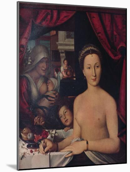 'Dame Au Bain (A Lady in Her Bath)', c1571-Francois Clouet-Mounted Giclee Print