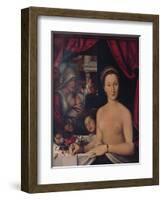 'Dame Au Bain (A Lady in Her Bath)', c1571-Francois Clouet-Framed Giclee Print