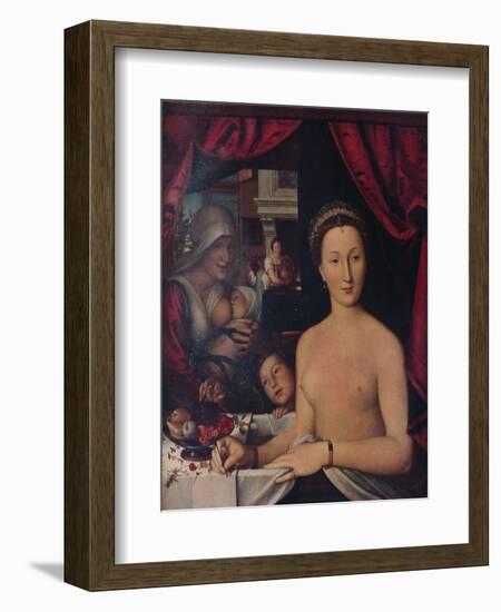 'Dame Au Bain (A Lady in Her Bath)', c1571-Francois Clouet-Framed Giclee Print