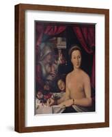 'Dame Au Bain (A Lady in Her Bath)', c1571-Francois Clouet-Framed Giclee Print