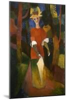 Dame dans le parc-Auguste Macke-Mounted Giclee Print