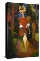 Dame dans le parc-Auguste Macke-Stretched Canvas