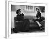 Dame Edith Sitwell Talking W. Actress Marilyn Monroe-null-Framed Premium Photographic Print