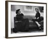 Dame Edith Sitwell Talking W. Actress Marilyn Monroe-null-Framed Premium Photographic Print