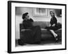 Dame Edith Sitwell Talking W. Actress Marilyn Monroe-null-Framed Premium Photographic Print