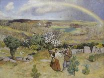 Spring-Dame Laura Knight-Framed Stretched Canvas