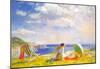 Dame Laura Knight Wind and Sun Art Print Poster-null-Mounted Poster