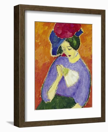 Dame Mit Faecher, 1909-Alexej Von Jawlensky-Framed Giclee Print