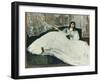 Dame Mit Faecher (La Maitresse De Baudelaire), 1863-Edouard Manet-Framed Giclee Print