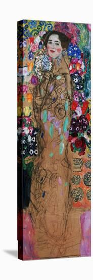 Dame Mit Faecher (Maria Munk) Lady with Fan, 1917/18-Gustav Klimt-Stretched Canvas