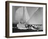 Dame Pattie Heeling Around Mark in 3rd Race of Americas Cup-George Silk-Framed Photographic Print