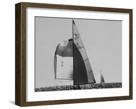 Dame Pattie Leading "Intrepid" in Americas Cup Races-George Silk-Framed Photographic Print