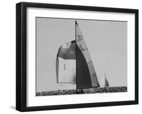 Dame Pattie Leading "Intrepid" in Americas Cup Races-George Silk-Framed Photographic Print