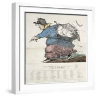 Dame Venodotia, Alias Modryb Gwen; A Map of North Wales, 1862-H. Humphreys-Framed Giclee Print