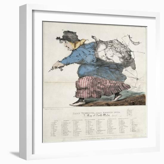 Dame Venodotia, Alias Modryb Gwen; A Map of North Wales, 1862-H. Humphreys-Framed Giclee Print