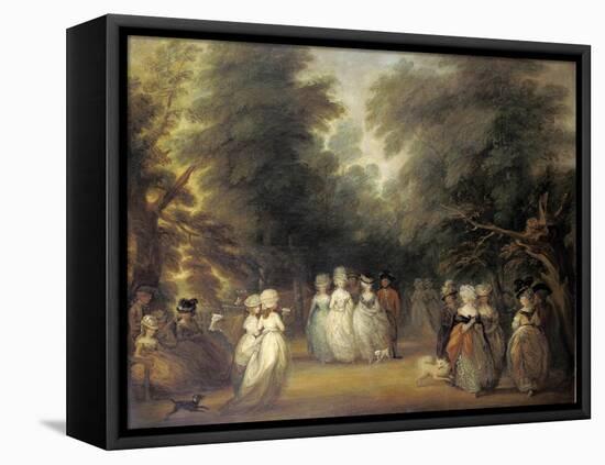 Damen Bei Der Promenade Im St.James's Park London-George Frost-Framed Stretched Canvas