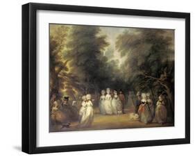 Damen Bei Der Promenade Im St.James's Park London-George Frost-Framed Giclee Print