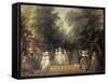 Damen Bei Der Promenade Im St.James's Park London-George Frost-Framed Stretched Canvas