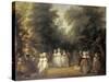 Damen Bei Der Promenade Im St.James's Park London-George Frost-Stretched Canvas