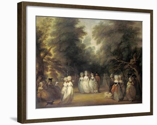 Damen Bei Der Promenade Im St.James's Park London-George Frost-Framed Giclee Print