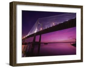 Dames Point Bridge, Jacksonville, Florida, USA-null-Framed Premium Photographic Print