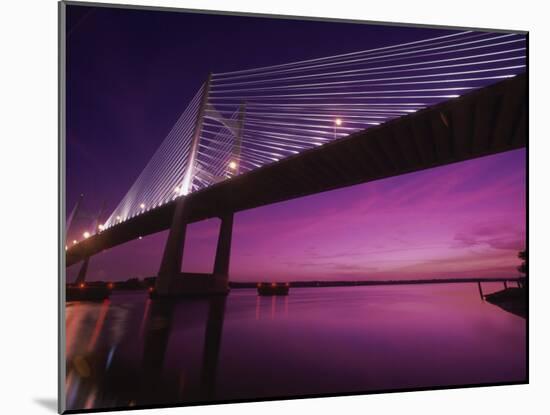 Dames Point Bridge, Jacksonville, Florida, USA-null-Mounted Premium Photographic Print