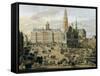 Damm Square in Amsterdam-Jacob van der Ulft-Framed Stretched Canvas