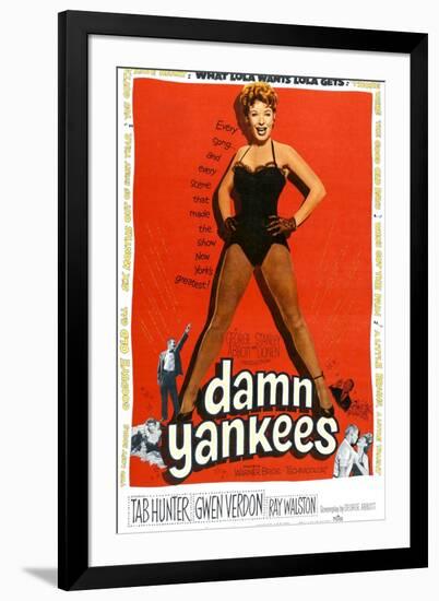 Damn Yankees, Ray Walston, Gwen Verdon, Tab Hunter, 1958-null-Framed Art Print