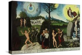 Damnation and Redemption. Law and Grace-Lucas Cranach the Elder-Stretched Canvas