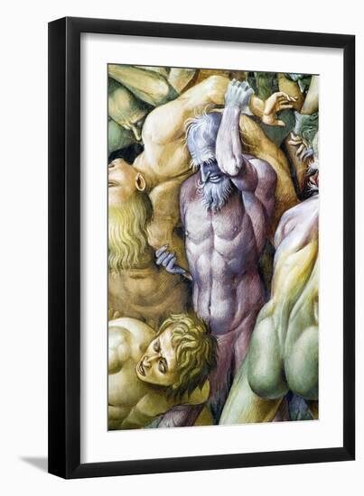 Damned in Hell, from Last Judgment Fresco Cycle, 1499-1504-Luca Signorelli-Framed Giclee Print