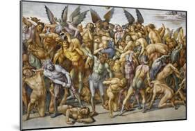 Damned in Hell, from Last Judgment Fresco Cycle, 1499-1504-Luca Signorelli-Mounted Giclee Print