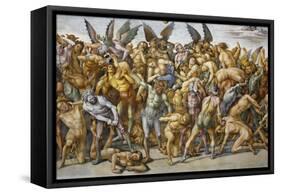 Damned in Hell, from Last Judgment Fresco Cycle, 1499-1504-Luca Signorelli-Framed Stretched Canvas