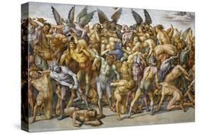Damned in Hell, from Last Judgment Fresco Cycle, 1499-1504-Luca Signorelli-Stretched Canvas