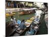 Damnoen Saduak Floating Market, Bangkok, Thailand, Southeast Asia, Asia-Michael Snell-Mounted Photographic Print
