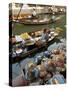 Damnoen Saduak Floating Market, Bangkok, Thailand, Southeast Asia, Asia-Michael Snell-Stretched Canvas