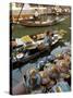 Damnoen Saduak Floating Market, Bangkok, Thailand, Southeast Asia, Asia-Michael Snell-Stretched Canvas