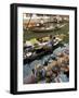 Damnoen Saduak Floating Market, Bangkok, Thailand, Southeast Asia, Asia-Michael Snell-Framed Photographic Print