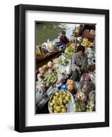 Damnoen Saduak Floating Market, Bangkok, Thailand, Southeast Asia, Asia-Michael Snell-Framed Photographic Print