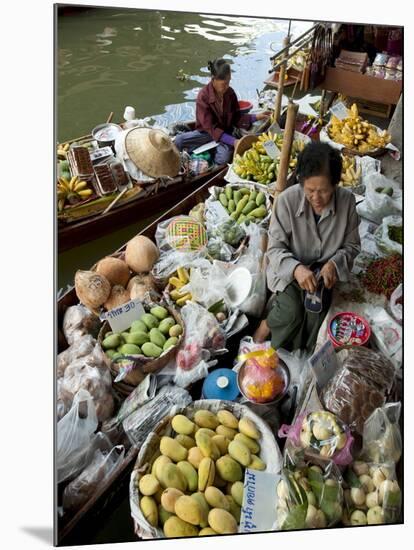 Damnoen Saduak Floating Market, Bangkok, Thailand, Southeast Asia, Asia-Michael Snell-Mounted Photographic Print