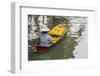 Damnoen Saduak Floating Market, Bangkok, Thailand. Woman with boatload of bananas.-Tom Haseltine-Framed Photographic Print