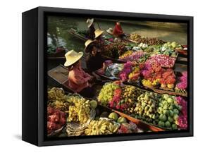 Damnoen Saduak Floating Market, Bangkok, Thailand-Gavin Hellier-Framed Stretched Canvas