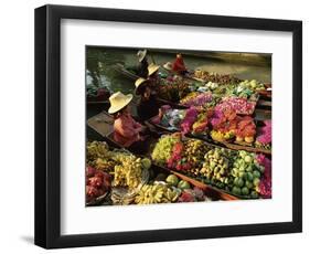 Damnoen Saduak Floating Market, Bangkok, Thailand-Gavin Hellier-Framed Photographic Print